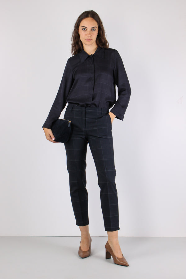 Mllballata Camicia Stampa Check Blu Check