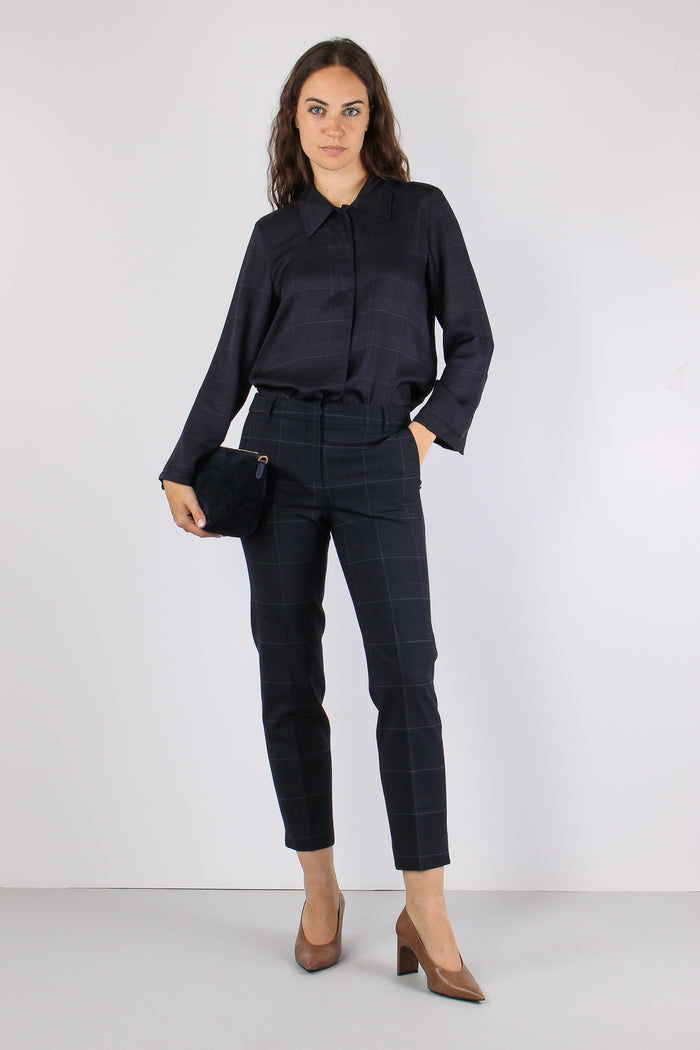 Mllballata Camicia Stampa Check Blu Check