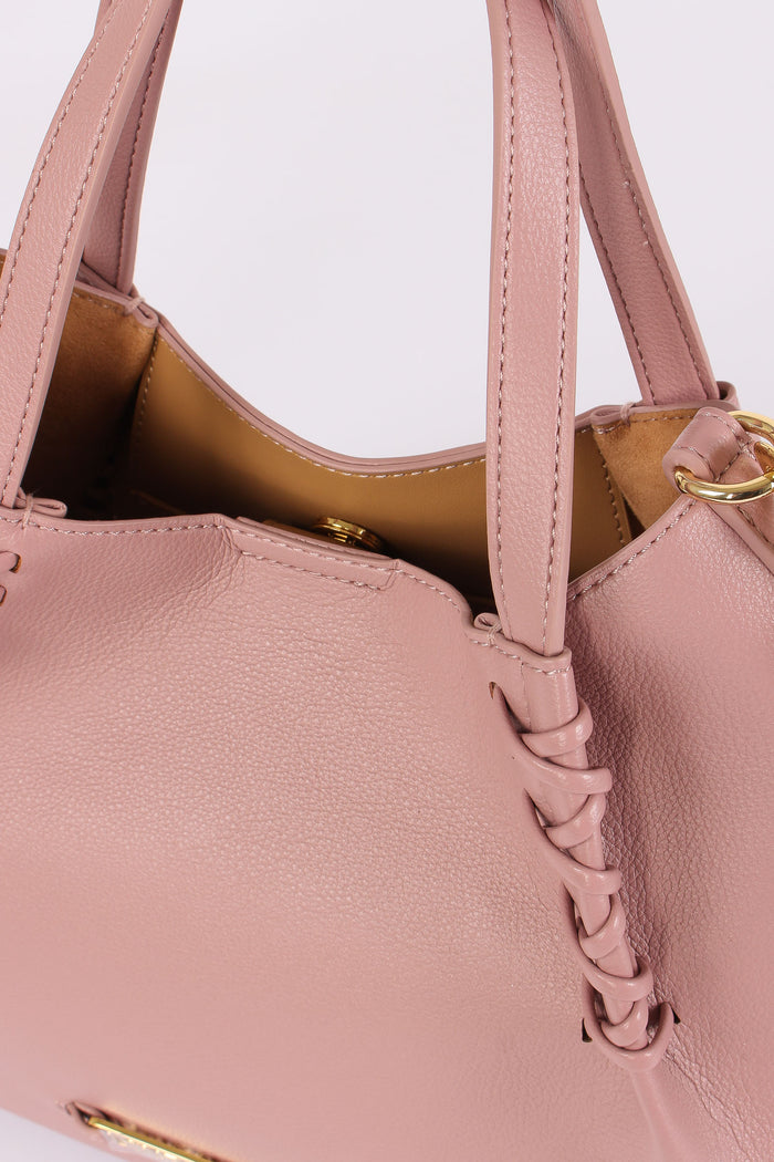 Borsa 2 Manici Intreccio Rosa-3