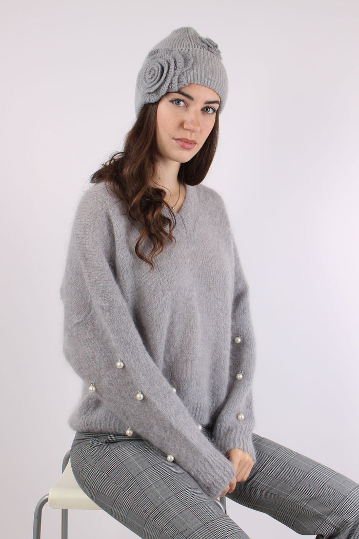 Maglia Manica Perle Ash-5