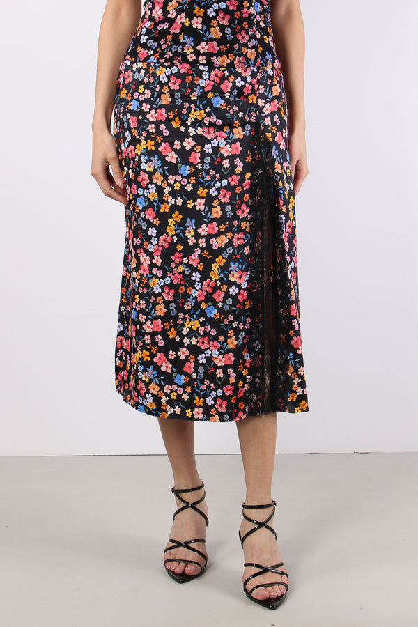 Gonna Spacco Inserto Pizzo Nero-2