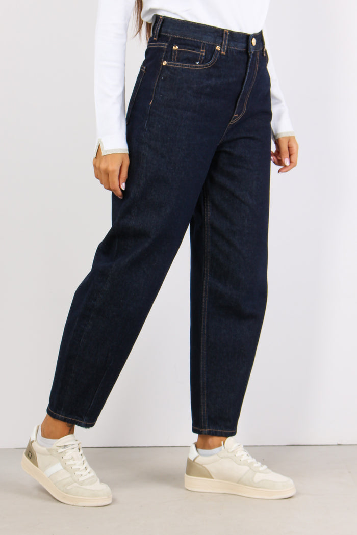Pantalone New Barrel Denim Scuro-6