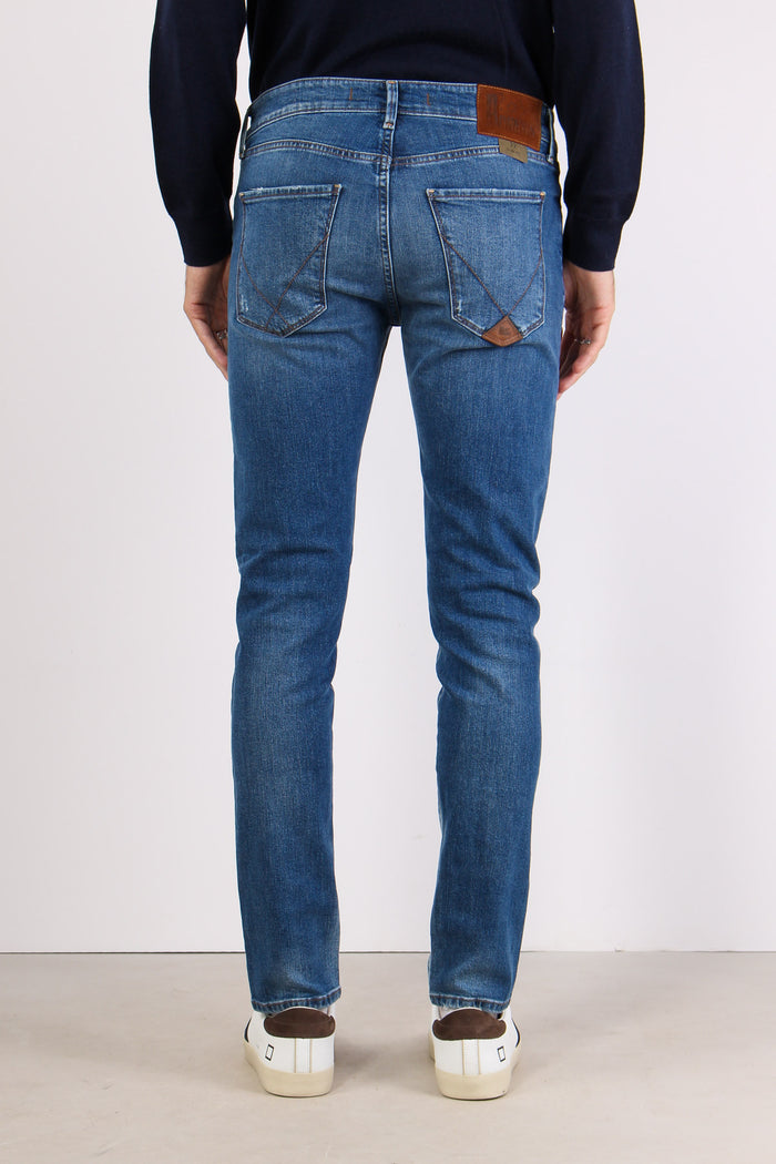 Denim Slim Fit Micro Rotture Denim-4