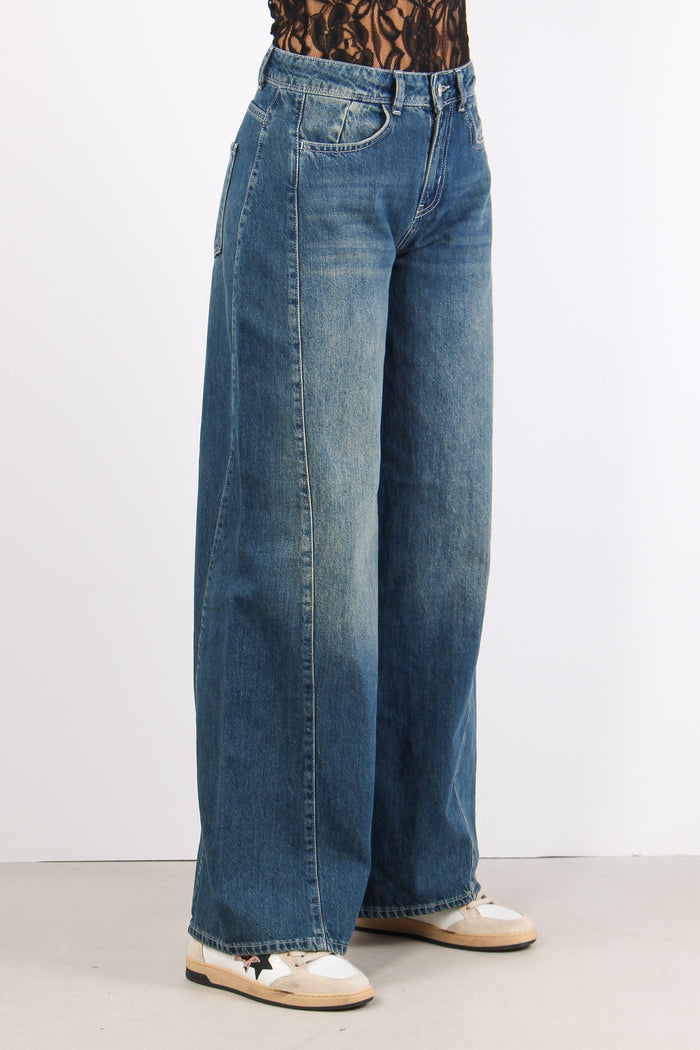 Denim Palazzo Vita Media Denim Scuro-6