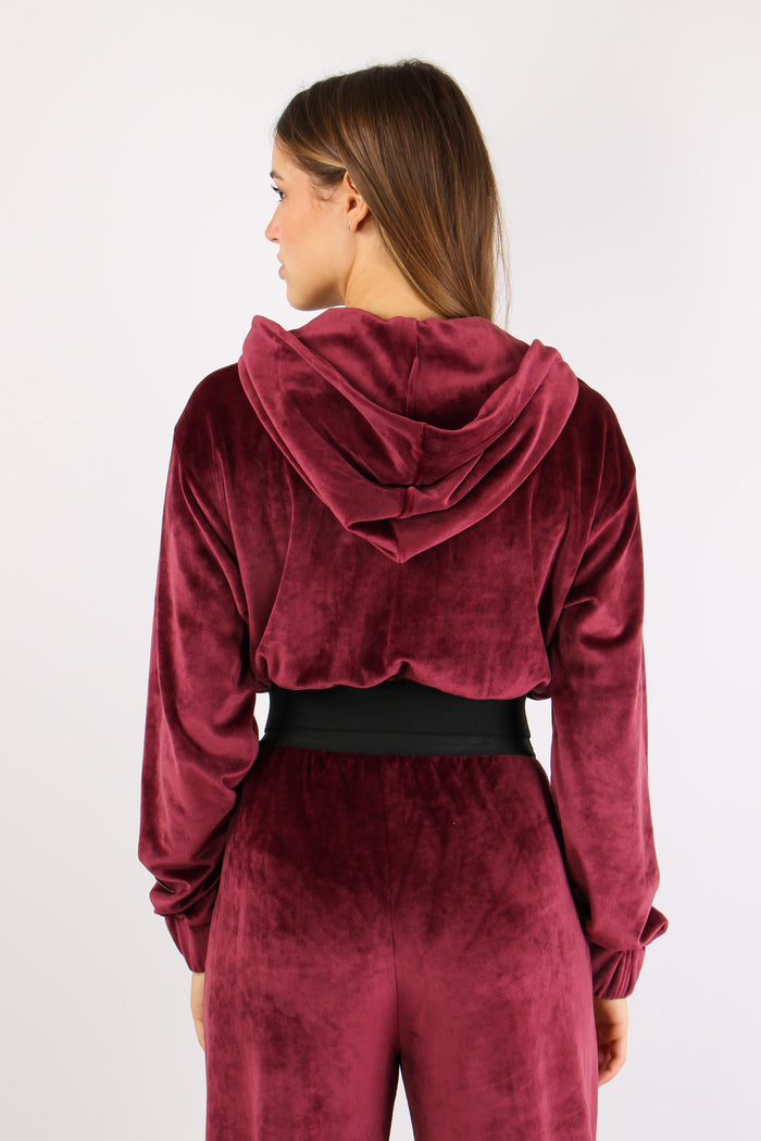 Felpa Corta Ciniglia Bordeaux-4