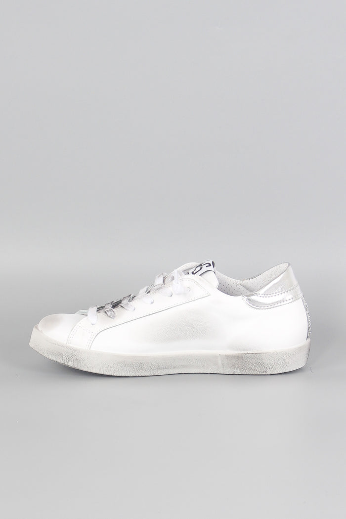 Sneaker One Star Glitter Bianco/argento-5