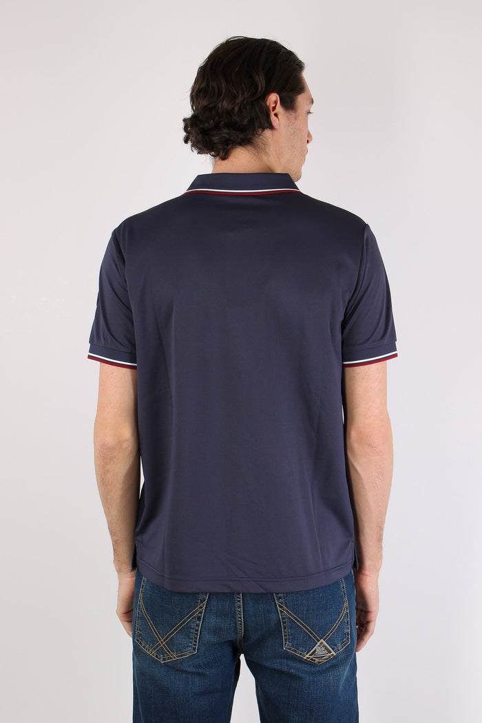 Hari Polo Collo Righe Navy Blue-8