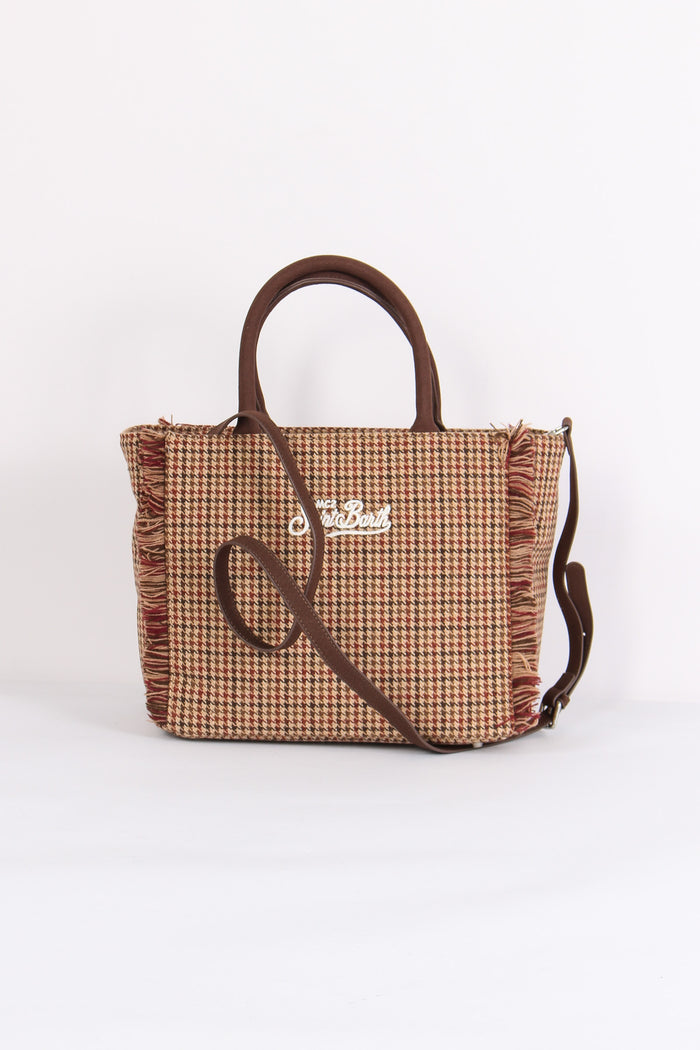 Shopping Lana Pied De Poule So Rosso/beige-3