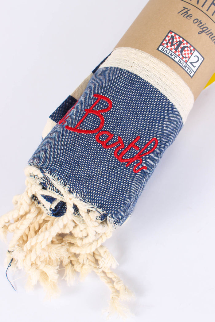 Foutas Righe Beige/blu-3