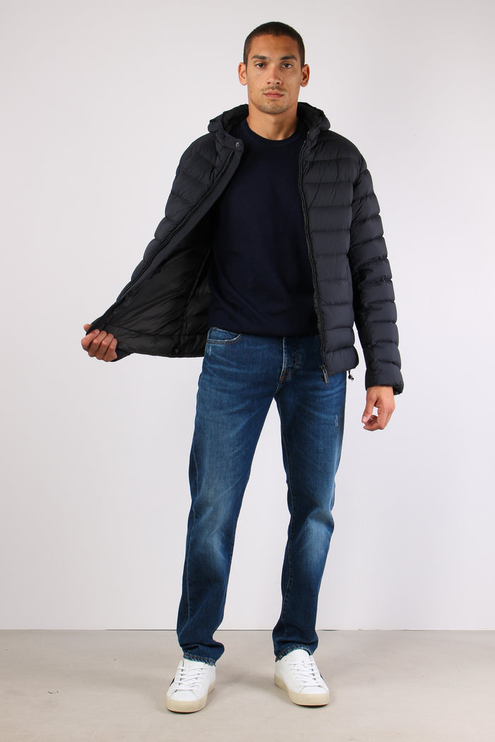 Giubbotto Basico Cappuccio Nero/vulcan-3