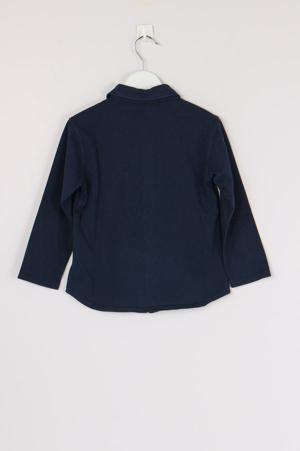 Camicia Stretch Caldo Cotone Blue-2