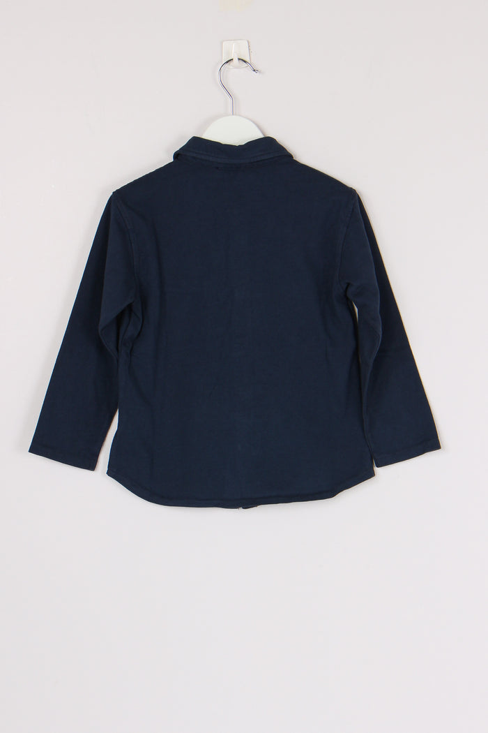 Camicia Stretch Caldo Cotone Blue-2