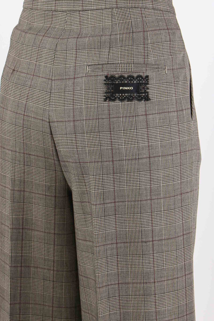 Plumeria Pantalone Fantasia Qu Beige/bordeaux-8