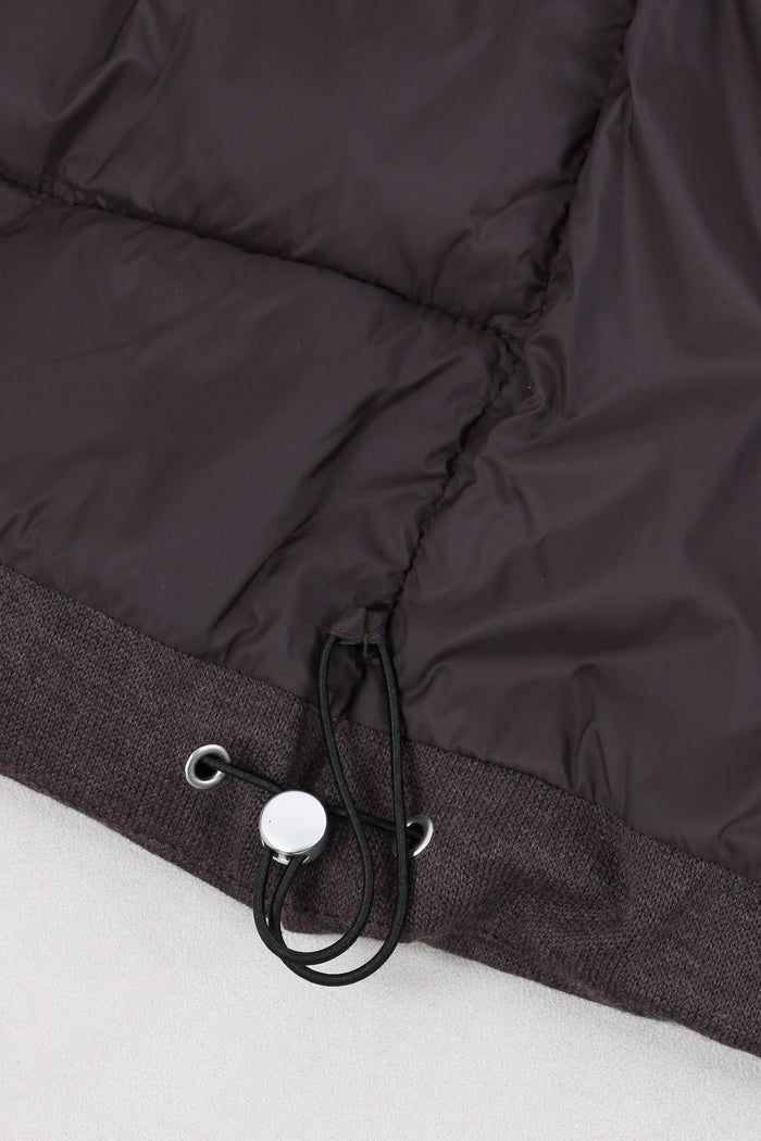 Giaccone Bimateriale Brown-8