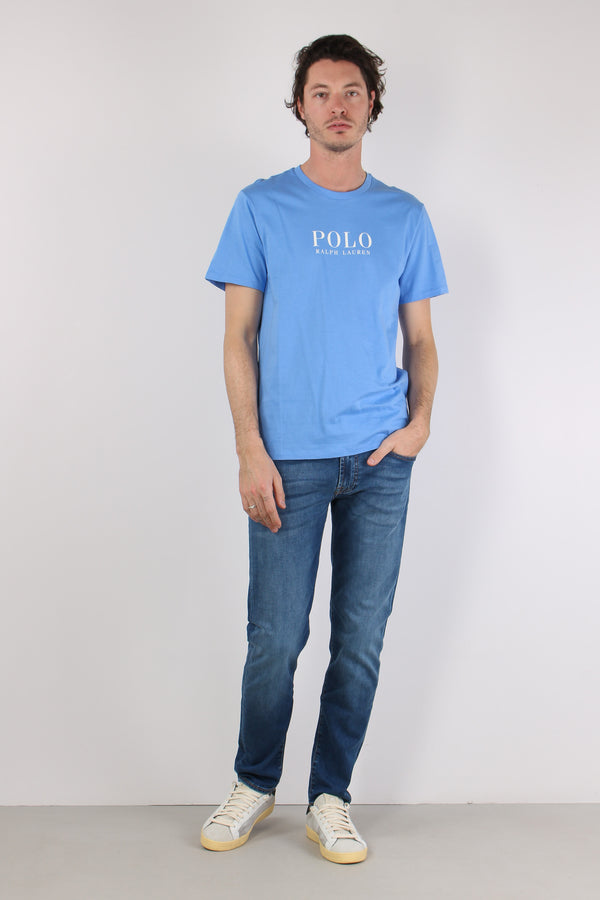 T-shirt Underwear Maxi Scritta Harbor Isalnd Blue-2