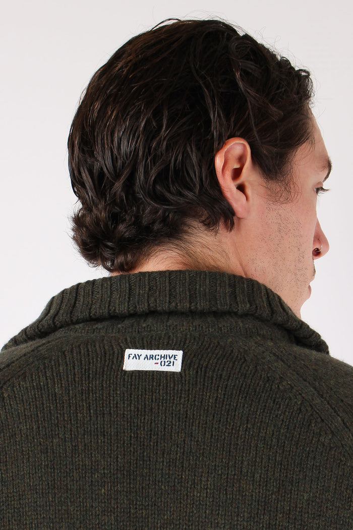 Mezza Zip Tasca Velluto Militare-8