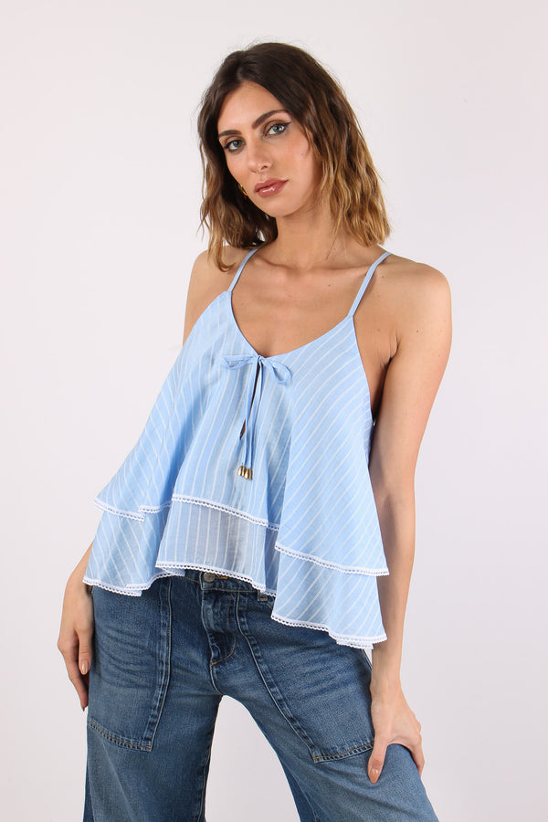 Amal Top Doppia Balza Riga Cashmere-2
