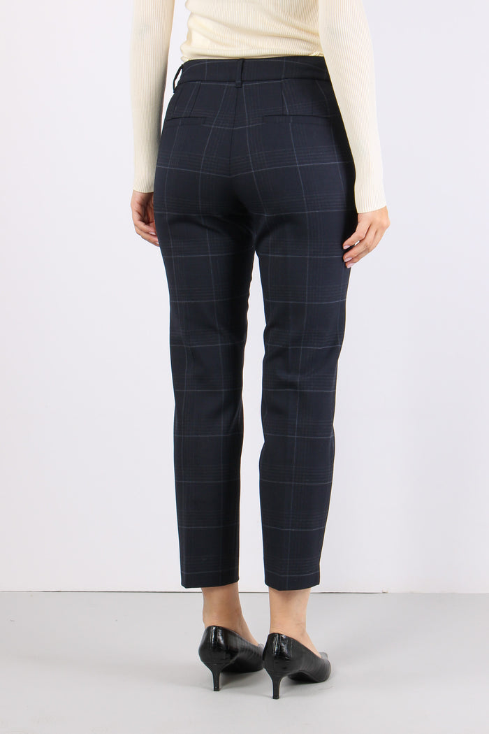 Mllesordio Pantalone Check Navy Check-5