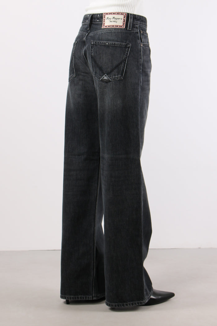 Denim Palazzo Denim Black-6