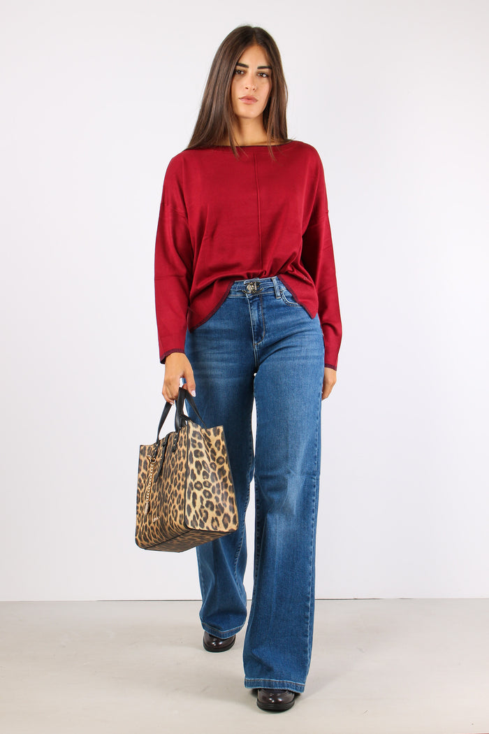 Maglia Over Profilo Lurex Pepper