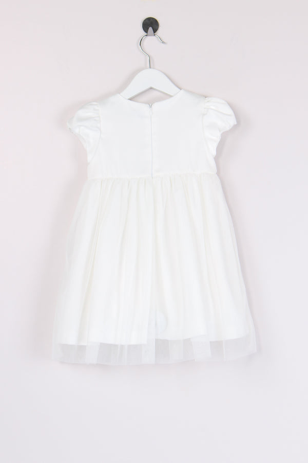 Abito Raso Gonna Tulle Latte-2