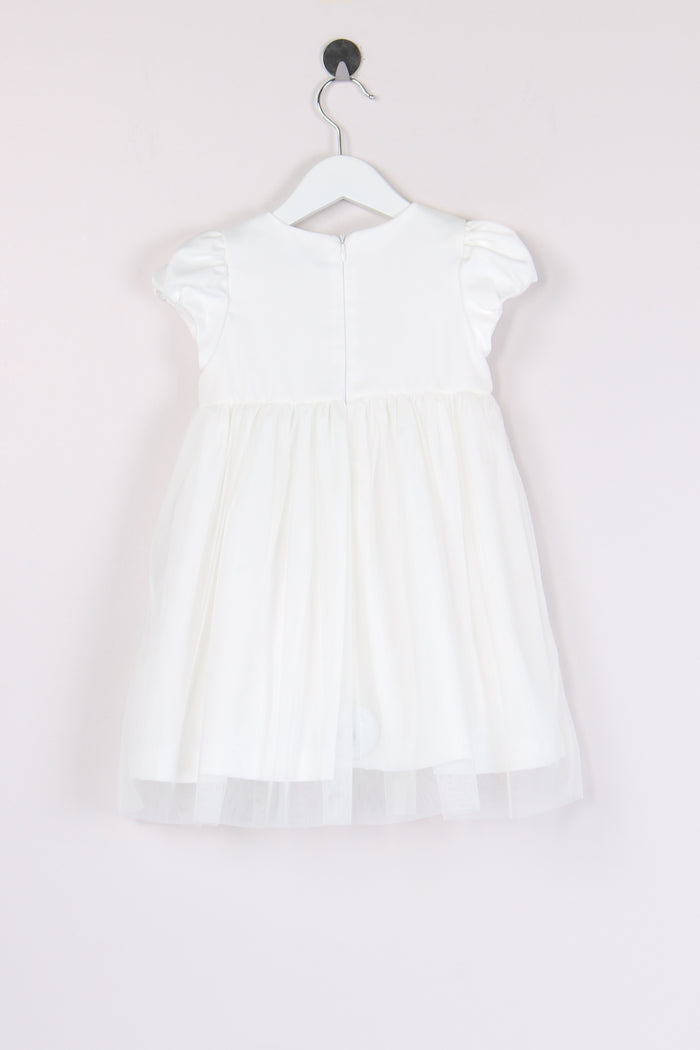 Abito Raso Gonna Tulle Latte-2