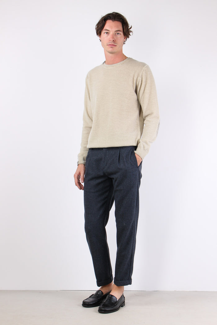 Volo Pantalone Spinato Blu-3