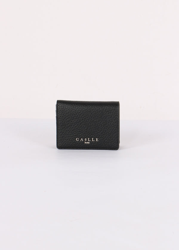 Mini Zip Aroud Zip Bottalato Nero