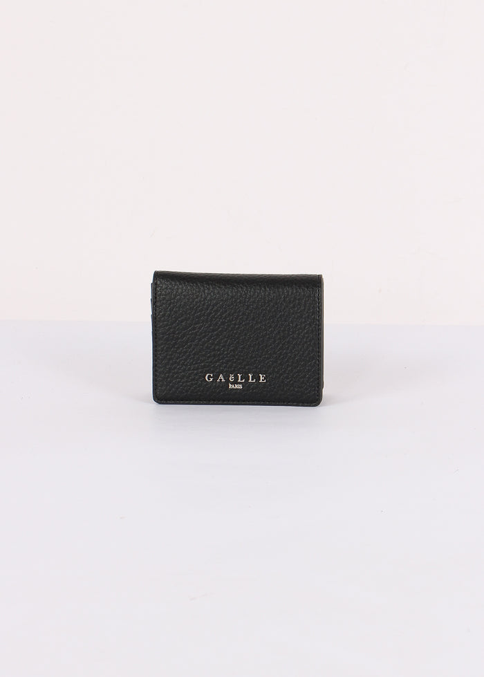 Mini Zip Aroud Zip Bottalato Nero