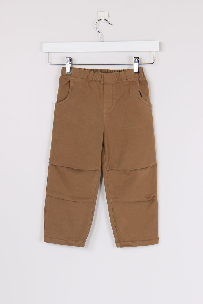 Pantalone Dritto Morbido Nocciola