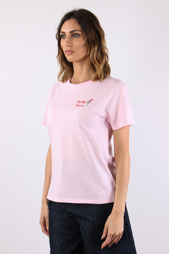 T-shirt Scritta Ricamo Spritzo Amore-3