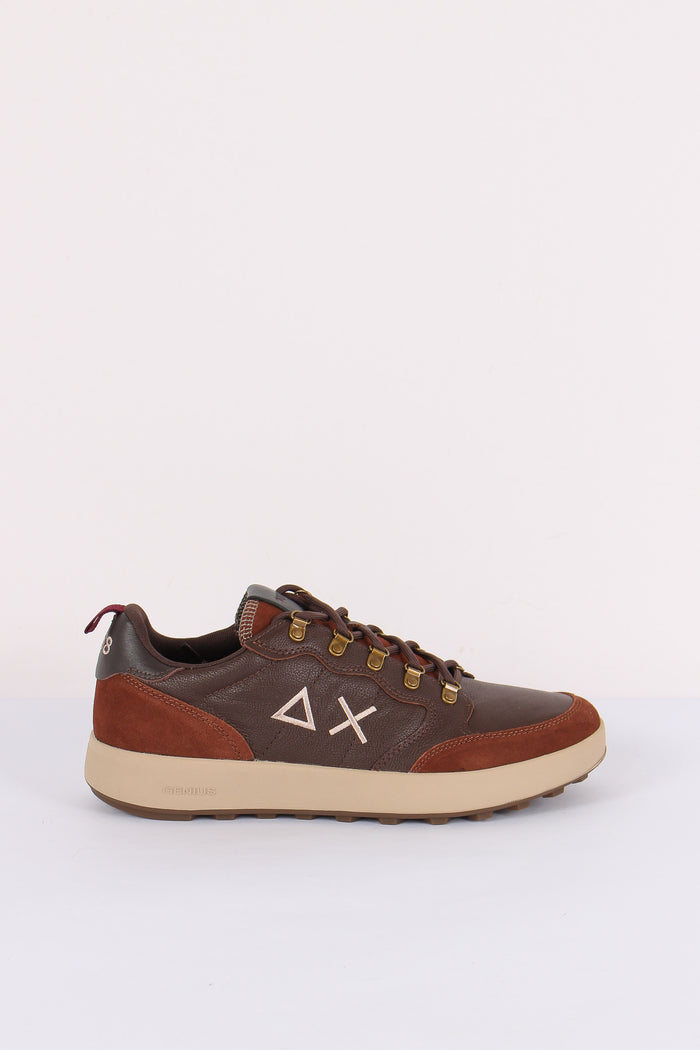 Sneakers Genius Leather Marrone