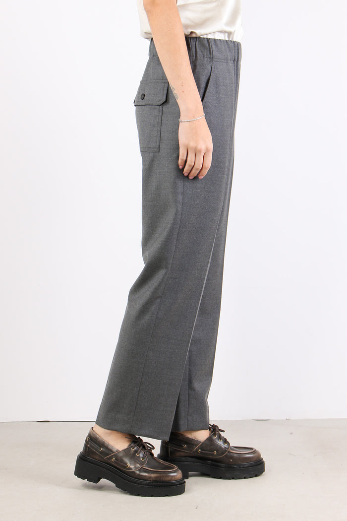 Hateley Pantalone Fresco Lana Grigio-4