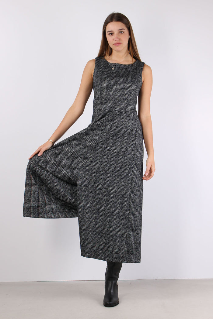 Tuta Pantalone Palazzo Nero/grigio-2