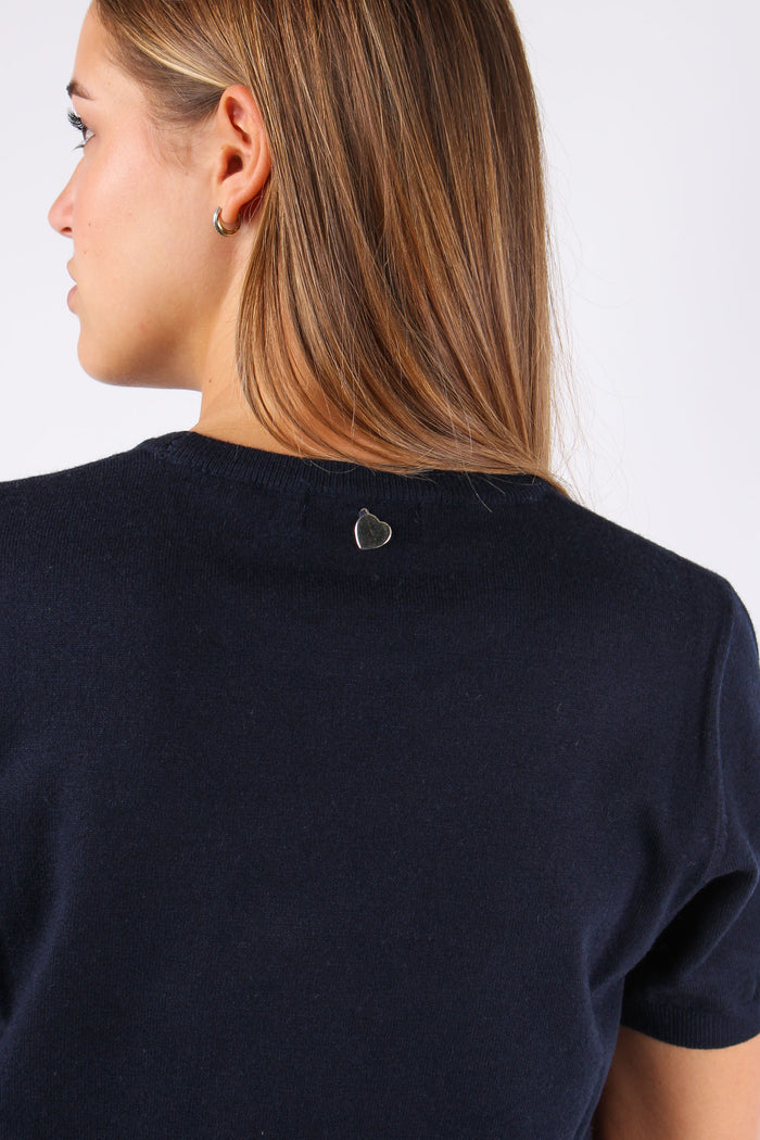 Maglia Viscosa M/m Blu-8