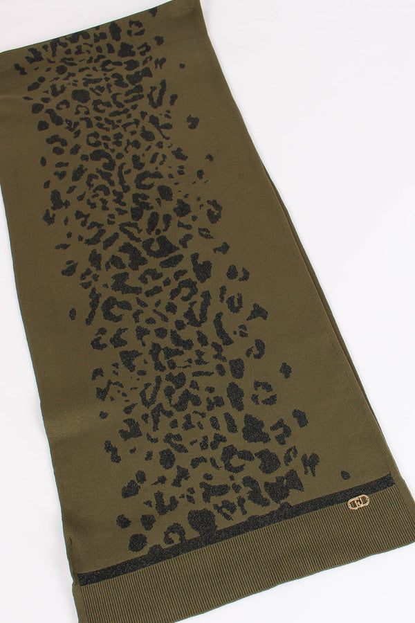 Sciarpa Inserto Macula Olive/nero-2