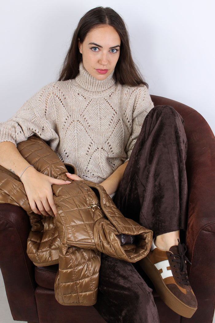 Cappa Nylon Velluto Cammello-12