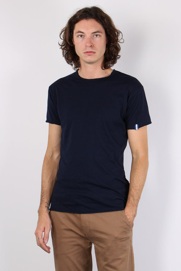 T-shirt Manica Corta Cotone Blu Navy