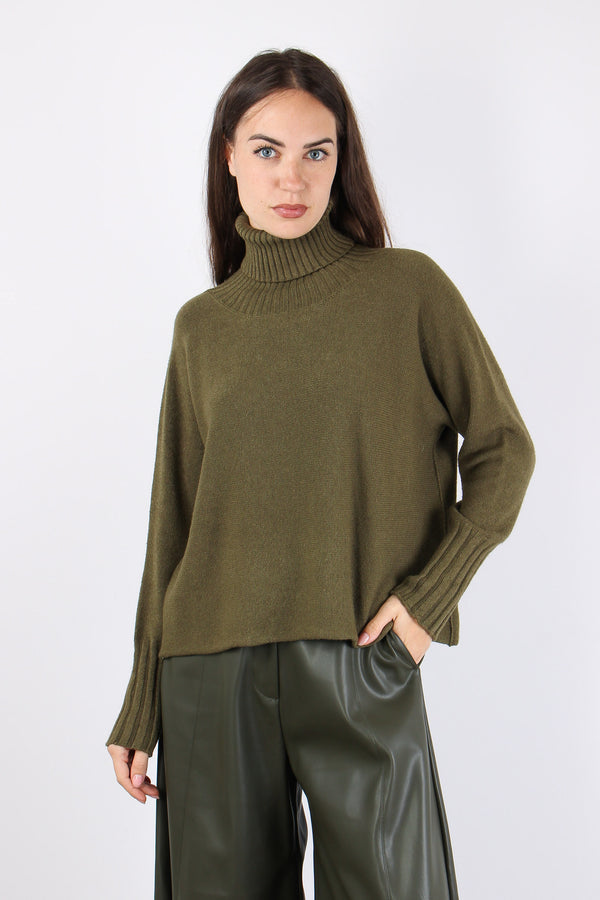 Maglia Collo Alto Viscosa Militare