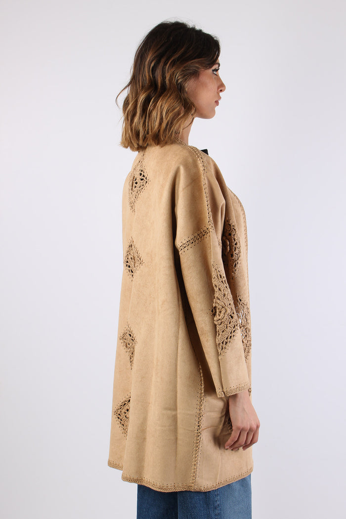 Kimono Eco Suede Ricami Suede-8