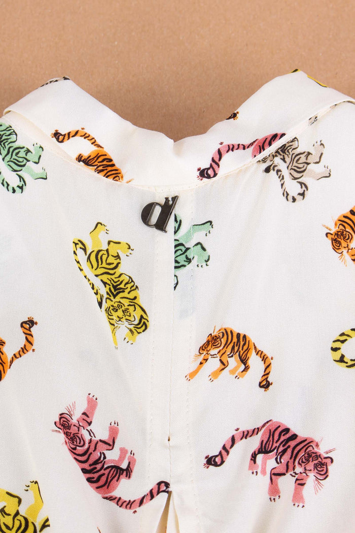 Camicia Fantasia Tigre Multicolor-4