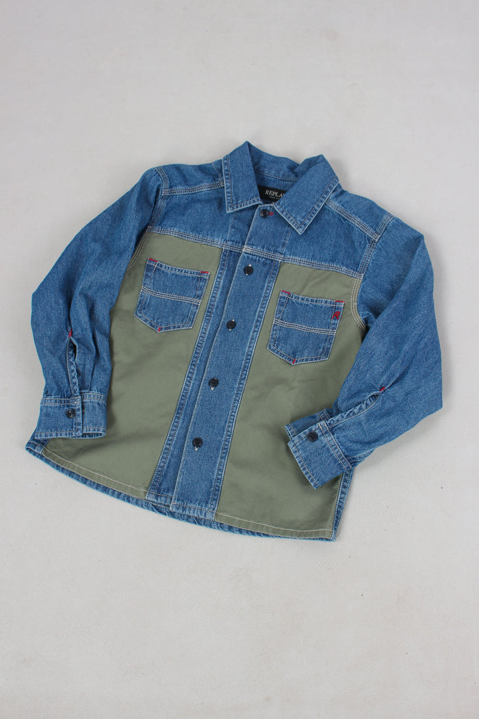 Camicia Denim Verde-3