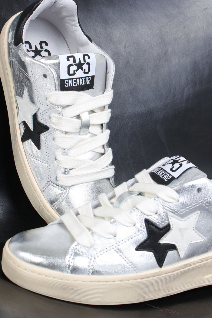 Sneakers Walk Star Argento/nero-8