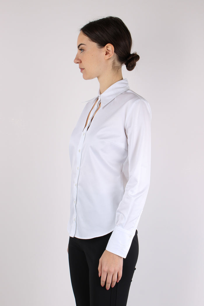 Camicia Regular Taglia Cut Out Bianco-9