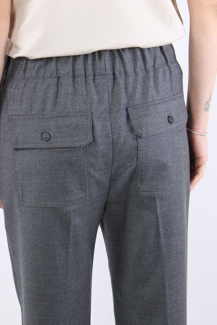 Hateley Pantalone Fresco Lana Grigio-8