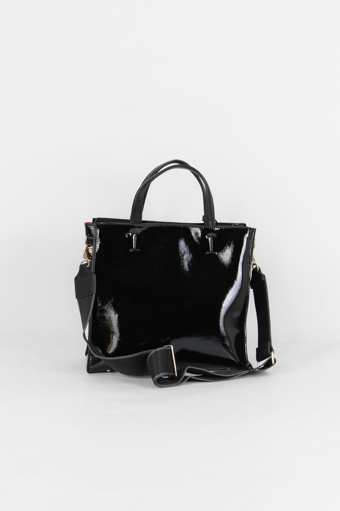 Blake Shopping Vernice Verticale Nero-3