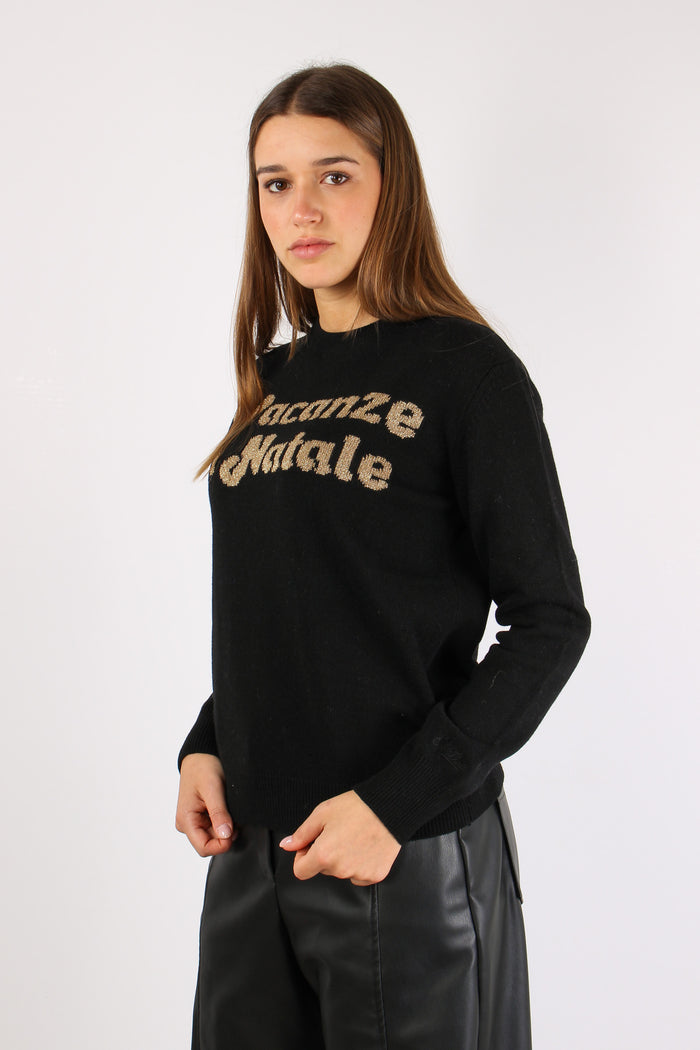 Girocollo Vacanze Natale Nero-6