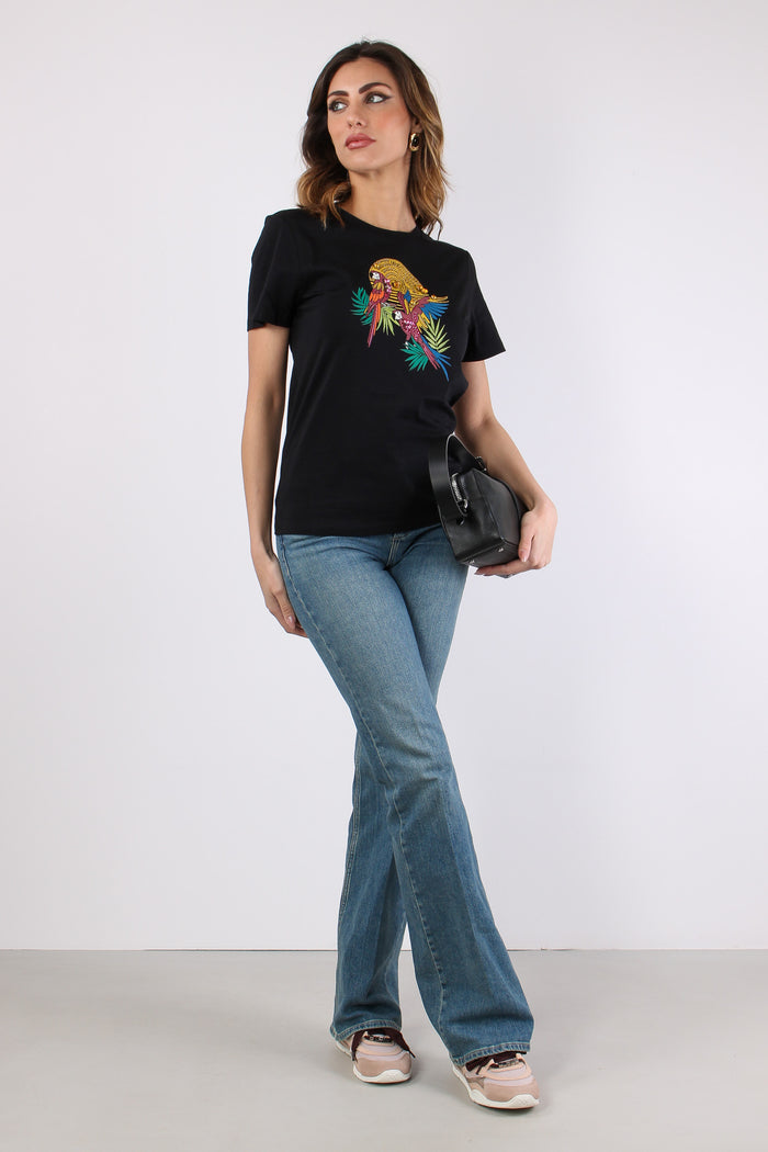 T-shirt Stampa Tucano Nero-3