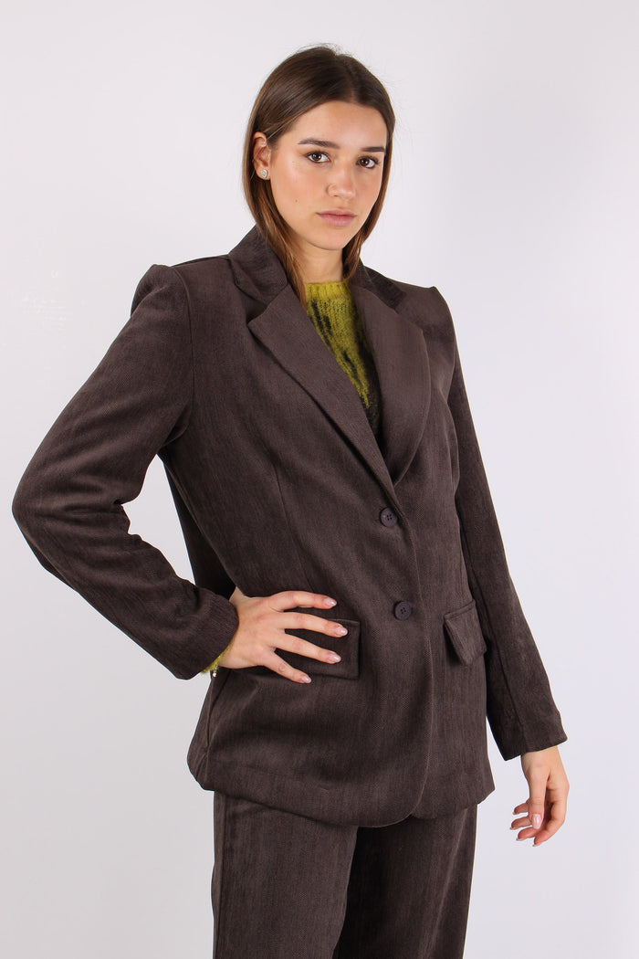 Giacca Over Velluto Resca Moro-7