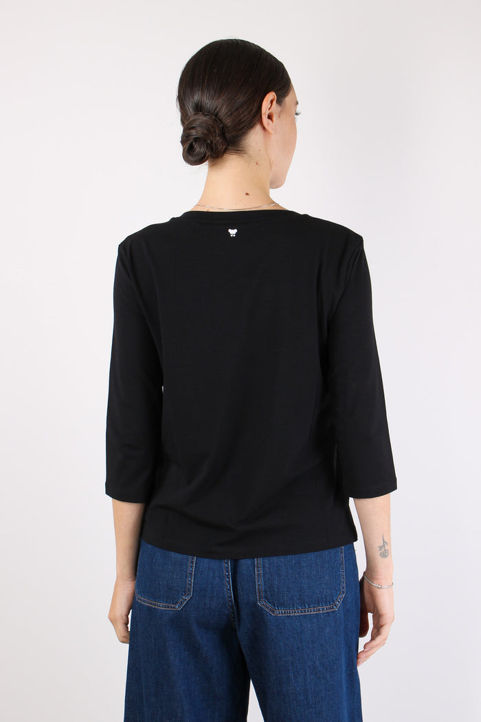 Multia Maglia Manica 3/4 Nero-4